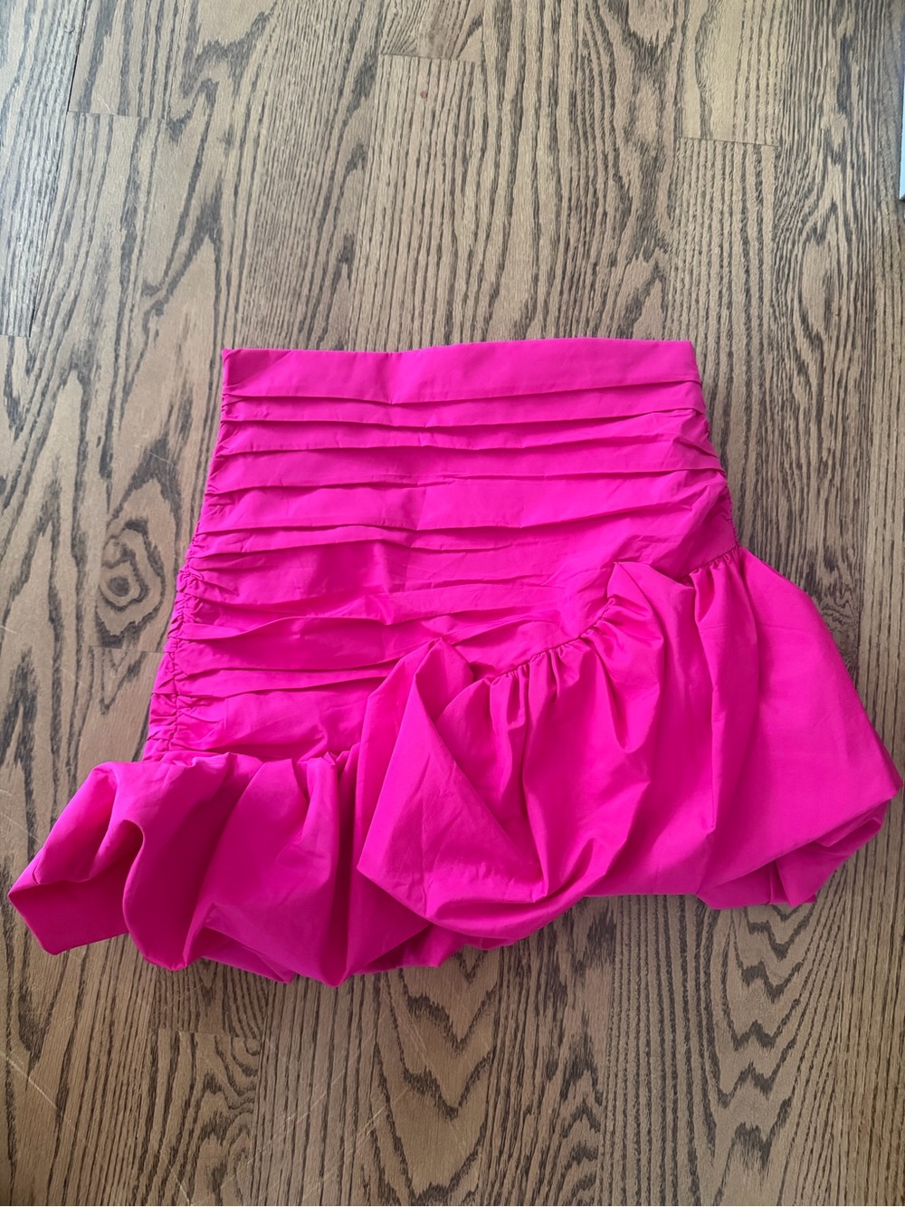 Zara Neon Pink Ruffled Mini Skirt